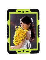 Pepkoo Spider-man Military Heavy Duty Case for Apple iPad Air/5, iPad 4/3/2, iPad Mini 2/1, Kidproof Shockproof Rainproof Dropproof iPad Case (Black/Green, For Apple iPad Mini 2/1)