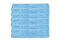 LTWHOME 24" Microfiber Commercial Mop Refill Pads in Blue Fit for Wet or Dry Floor Cleaning (Pack of 6)