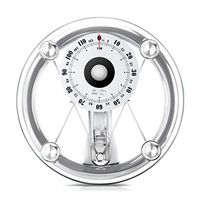 Lcxliga High Accuracy Fat Dial Scale Digital Scale, Round Tempered Glass,120kg (264lb)