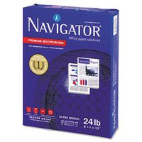 Navigator Premium Copy/Laser/Inkjet Paper, 99 Brightness, 24 lb, Letter Size (8.5 x 11), White, 5000 Sheets per Carton (NMP1124)