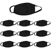10Pcs 3 Layer Cotton Earloop Mouth Face Protective Tools for Personal Health, Blocking Droplets　