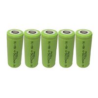 5pcs Rechargeable 4/5A Nimh Battery 1.2v 2100mah , 500 cycles