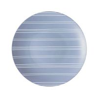 L'entramise Premium Disposable Salad and Dessert Plates, 8 in, 20 Pack (French Blue Chalk Stripe)