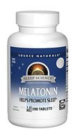 Source Naturals Sleep Science Melatonin 1 mg Helps Promote Sleep - 200 Tablets