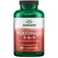 Swanson Multiomega 3-6-9 (Flax Borage Fish) 2400 Milligrams 120 Sgels