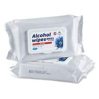 50 Wipes/Bag 75% Alcohol Wipes Hands Cleaning Wipes Wet Wipes Disinfection Protection Alcohol Wipes (1 Bag)