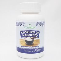 Zen Natura Cloruro de Magnesio Capsulas, Magnesium Chloride caps, Bottle of 100 caps of 500mgs.