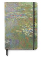 Claude Monet Art UV Printed on PU Leather A5 Journal Notebook - Lined Pages