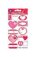 Valentines Day Inspired Self Adhesive Gift Wrap Tags - 20ct