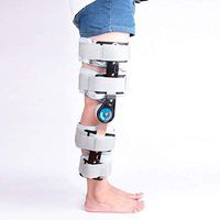 Hinged ROM Knee Brace with Cool Rehabilitation of Genual Fracture Knee Joint Adjustable Medical Knee Support Ligament Strain (Universal)