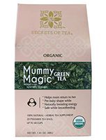 Mummy Magic Green Tea - Natural Postpartum Weight Loss Tea Safe while Breastfeeding - Caffeine Free Slimming Tea with 40 Servings.