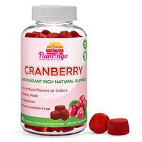 Flamingo Supplements – Cranberry Gummy Supplement for Women, Men, and Kids. Vegetarian, No Gluten, Gelatin or GMO. Kosher and Halal. 60 Count