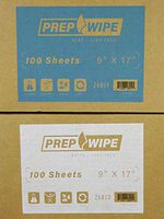Prep Wipe Lint Free Cleaning Towels Pack of 100 Sheets 9" x 17" (White)