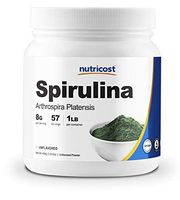 Nutricost Spirulina Powder 1LB (2 Bottles) - Pure Spirulina Powder; 8000mg Per Serving; 57 Servings Each - High Quality Spirulina