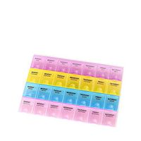 Jocestyle 7 Day Pill Organizer Portable 28 Compartment Lid Tablet Pill Box Holder Medicine Storage Organizer Case Container for Healthy Care