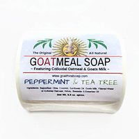Goat Milk & Honey Products - Beekman - All Natural For Eczema - Psoriasis - Sensitive Skin - Palm & SLS Free - Non GMO - Free Fast Ship Over $25 (Peppermint & Tea tree oil (EO), 3.5 oz Soap)