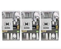 Assorted Premium Plastic Silverware Set, Disposable Plastic Silver Cutlery Set, Reliably Strong, BPA FREE, Made by Millennium (300 Pack)