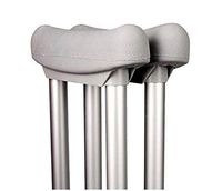 Underarm Crutch Pad，Replacement Medical Cane Cushion Tops, Comfort Foam Slip on Top Grip Support, 2 Pack, Gray