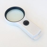 3X Hand Held Illuminated Magnifier with 2.75" Lens, Ideal with Reading and Inspection