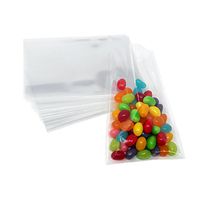 Homeford Clear Plastic Cellophane Candy Bags, 4-1/2-Inch x 3-Inch, 25-Count