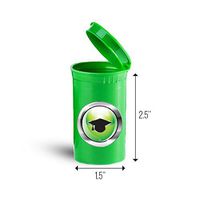 Graduation Cap Education First Aid Case Pill Container ID 7329G