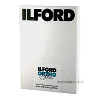 Ilford Commercial Ortho Plus Black & White Orthochromatic Copy Film ISO 40/80, 8 X 10-25 Sheets