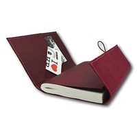 Burlap Jute Journal (Large, Burgundy Red)