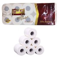 10 rolls roll Toilet Paper towel,90g per roll Thickened Soft Toilet, 3 Ply Comfort Care Bath Tissue Paper, Household Bamboo Pulp Tissue Skin-Friendly Littay
