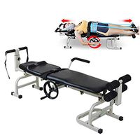 Eapmic Massage Traction Bed, Therapy Massage Bed Table Cervical Spine Lumbar Traction Bed Body Stretching Device for Lumbar Spine Cervical Discomfort Lumbar Disc Herniation