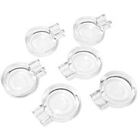 Juvale Glass Ash Trays for Cigars (6 Pack) 3.5 x 4.5 x 1 Inches, Clear