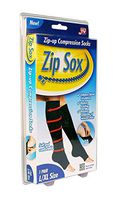 Zip Sox Compression Socks by BulbHead - Pair, L/XL, Black
