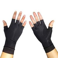 Copper Recovery Compression Arthritis Gloves Alleviate Rheumatoid Pains Ease Muscle Tension Relieve Carpal Tunnel for Daily Typing & Working (L)