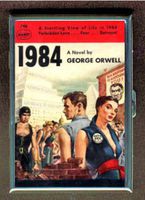 George Orwell 1984 Sci-Fi Double-Sided Cigarette Case, ID Holder, Wallet with RFID Theft Protection