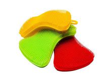 Volterix 15 Multi-Purpose Silicone Kitchen Sponge | Food-Grade Antibacterial Dish Scrubber | Heat-Resistant Pot Holder | Easy to Handle and Clean Non-Stick Brush | Dishwasher Safe |