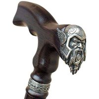 Viking Walking Cane for Men Fashionable - Handmade Fancy Men's Wooden Canes - Thor - Stylish Walking Sticks