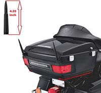 2-Pack Short Whip Metal AM/FM/XM CB Antenna Bullet Mast for Harley Davidson