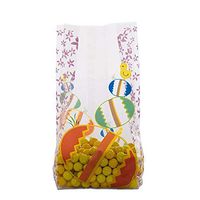 10ct Small Easter"Egg Party" 7x2x3" Cello Cellophane Party Treat Food Snack Bags nfLG -553