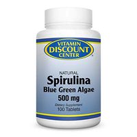 Vitamin Discount Center Spirulina 500 mg, 100 Tablets