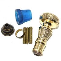 Nautical World Antique Style Brass Designer Handle Wooden Walking Stick