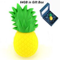 Cute USB Flash Drive 64GB, Aretop USB2.0 Creative Miniature Pineapple Memory Stick Pendrive for Computer 64GB Thumb Drive Fruit USB Jump Drive Data Storage Business Gift for Father's Day Present
