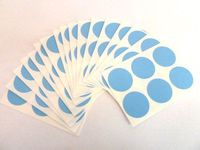 Minilabel 102 Labels , 25mm Diameter Round , Removable / Low Tack Colour Code Stickers Light Blue