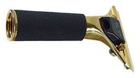 Ettore Master Brass Quick Release Handle, Rubber Grip