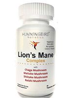 Lions Mane Complex Vegetarian & Non GMO Capsules with Mushrooms Chaga, Maitake, Shiitake and Reishi for Cognition Boost: Mental Sharpness, Memory Improvement, Increased Focus and Mental Clarity