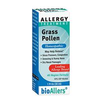 bioAllers Grass Pollen Homeopathic Allergy Treatment for Congestion, Sneezing, Runny Nose & Itchy, Watery Eyes | 1 Fl Oz