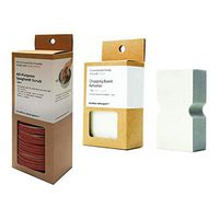 Goodbye Detergent All Purpose 2-Piece Spaghetti Scrub with Cutting Board Refresher, Gentle