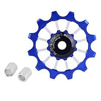 Rear Guide Wheel, MEIJUN Ceramic Bearing Aluminum Alloy Bicycle Bike Rear Derailleur Pulley Guide Wheel(Blue)