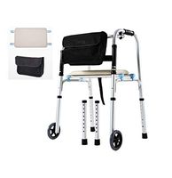 YKFU Durable Walker Rollator Accessory, with 2 Wheels for Replacement Feet Walker,Folding Walkers Organizer Pouch Caddy for Elderly