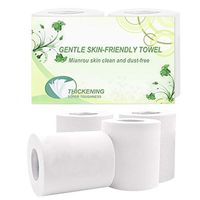 CreazyBee Rolls Paper Bulk Rolls 4-ply Silky Smooth Soft Toilet Paper Rolls, 100% Wood Pul, Eco-Friendly Toilet Paper, Easily Decomposed, and Safe for Septic Tank Systems (White, 4 Rolls)