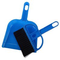 Desktop Keyboard Clean Mini Brush Dust Pan Set Blue