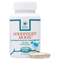 Goodnight Moon Sleep Formula, Natural Sleep Aid, Calming, Relaxation & Sleeping Supplement Pills, 60 Count, Best Nest Wellness